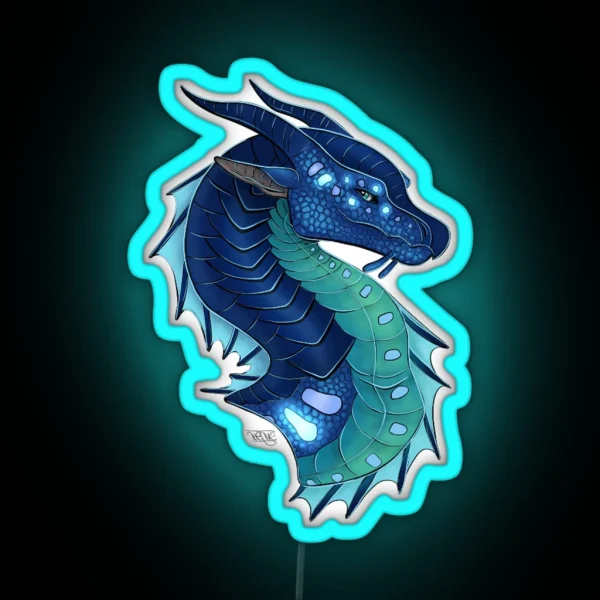 Tsunami Head Shot RGB Neon Sign