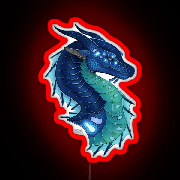 Tsunami Head Shot RGB Neon Sign