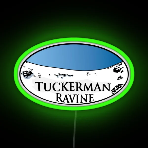 Tuckerman Ravine Mount Washington NH RGB Neon Sign