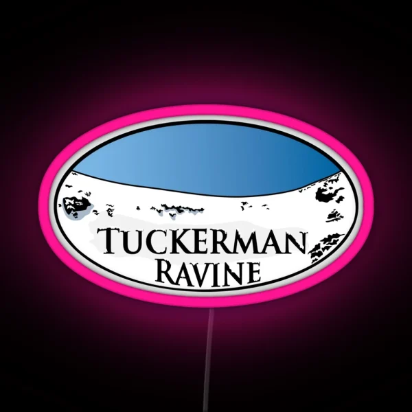 Tuckerman Ravine Mount Washington NH RGB Neon Sign