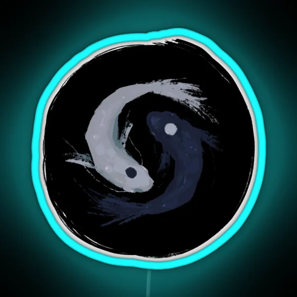 Tui And La Black Background RGB Neon Sign