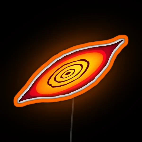 Turbo Granny Evil Eye Art Unique Dandadan Inspired Print RGB Neon Sign