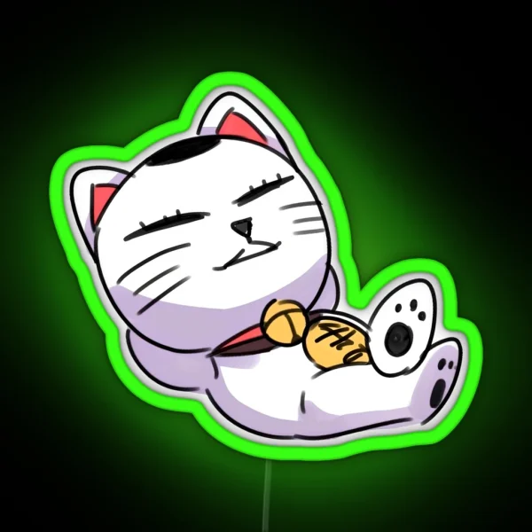 Turbo Granny From Dandadan Chibi RGB Neon Sign