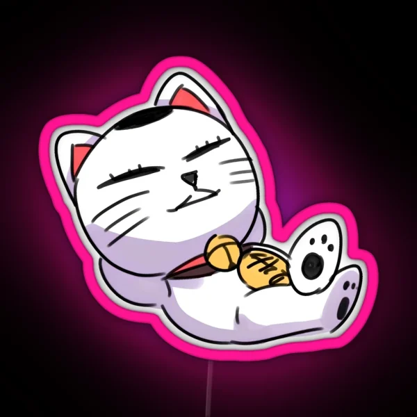 Turbo Granny From Dandadan Chibi RGB Neon Sign