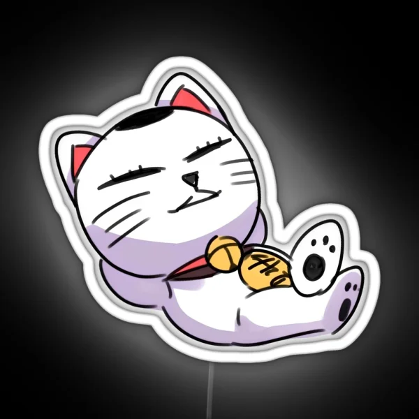Turbo Granny From Dandadan Chibi RGB Neon Sign