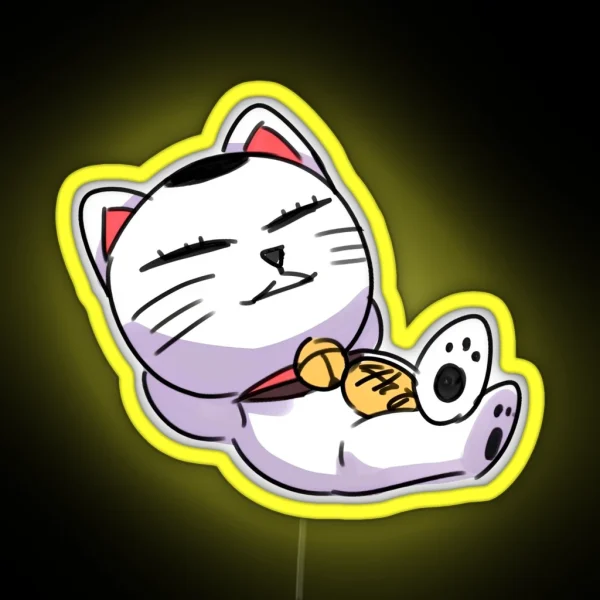 Turbo Granny From Dandadan Chibi RGB Neon Sign