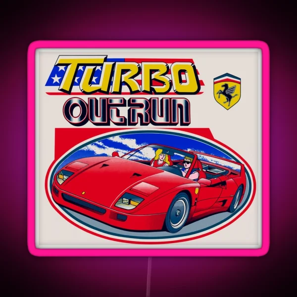 Turbo Outrun RGB Neon Sign