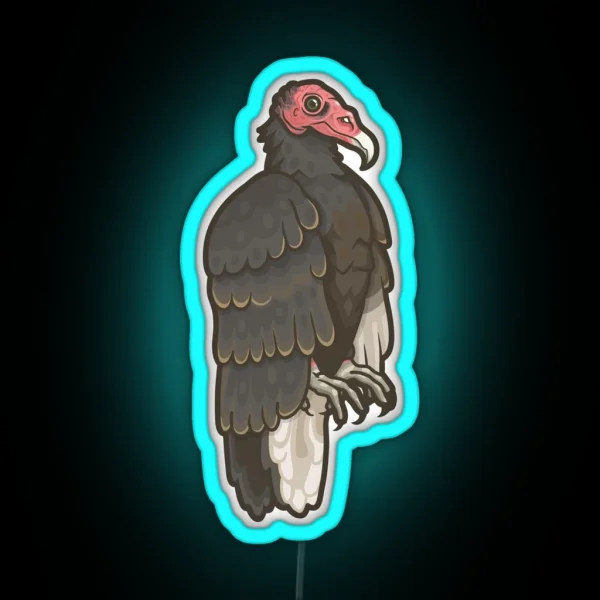 Turkey Vulture RGB Neon Sign
