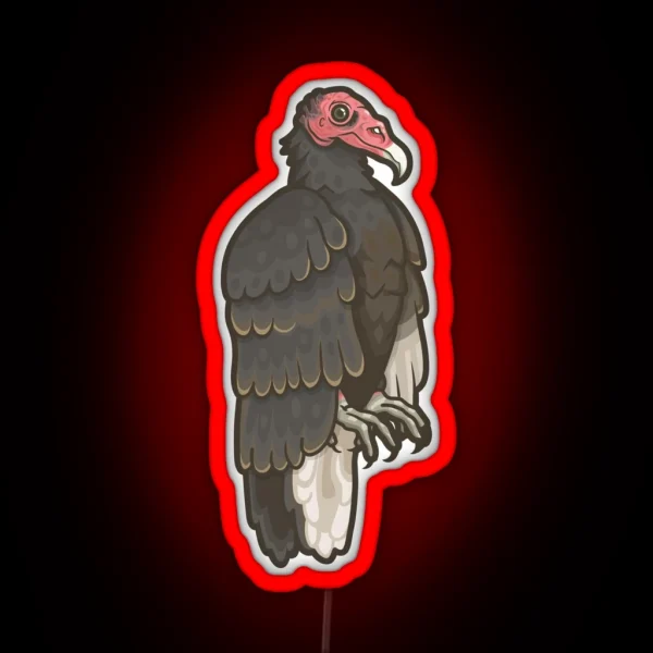 Turkey Vulture RGB Neon Sign