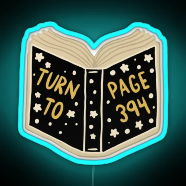 Turn To Page RGB Neon Sign