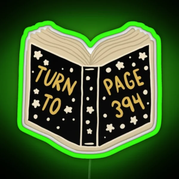Turn To Page RGB Neon Sign