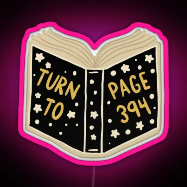Turn To Page RGB Neon Sign