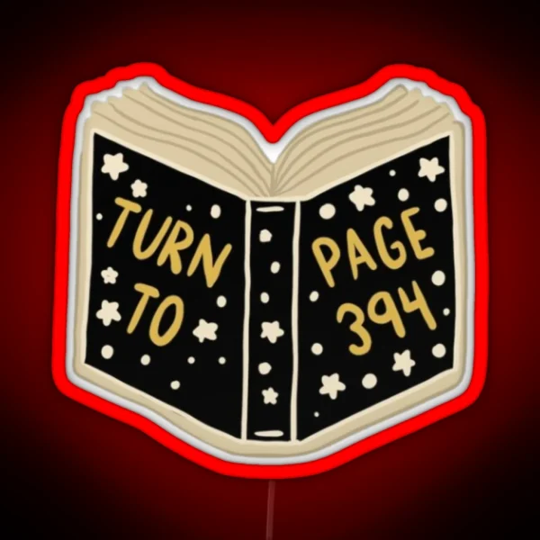 Turn To Page RGB Neon Sign