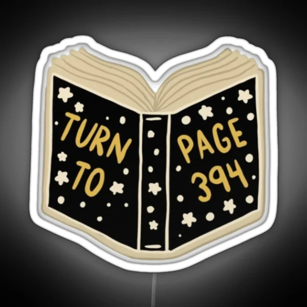 Turn To Page RGB Neon Sign