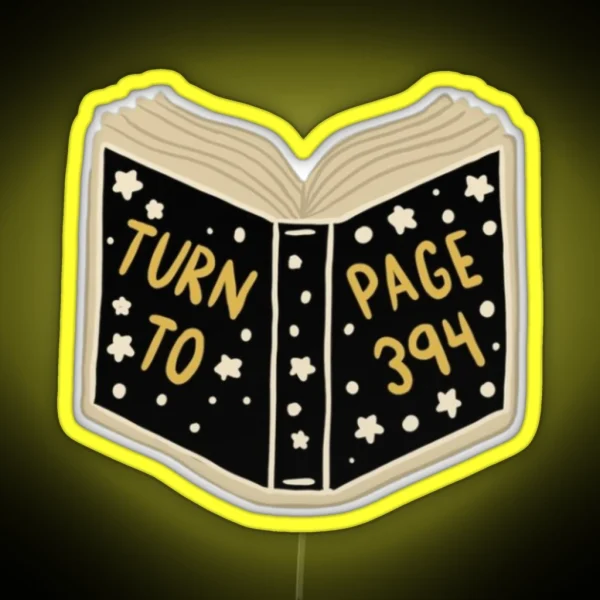 Turn To Page RGB Neon Sign