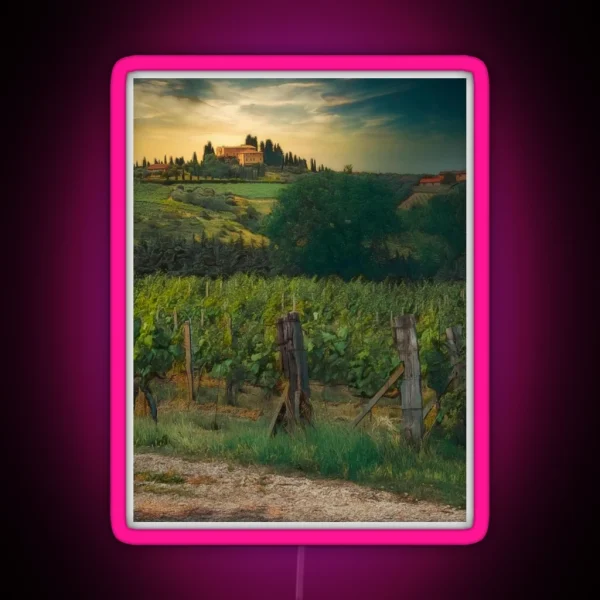 Tuscany Winery RGB Neon Sign