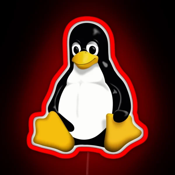 Tux Logo RGB Neon Sign