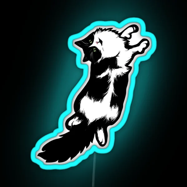 Tuxedo Cat RGB Neon Sign