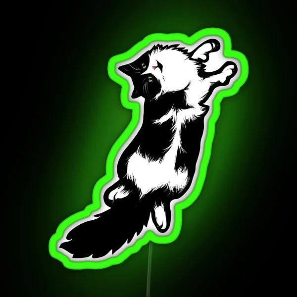 Tuxedo Cat RGB Neon Sign