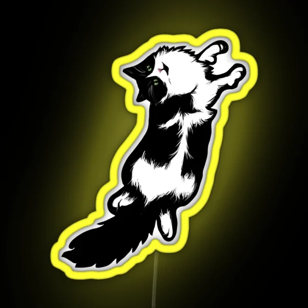 Tuxedo Cat RGB Neon Sign