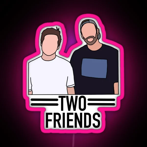 Two Friends RGB Neon Sign