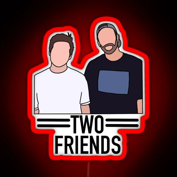 Two Friends RGB Neon Sign