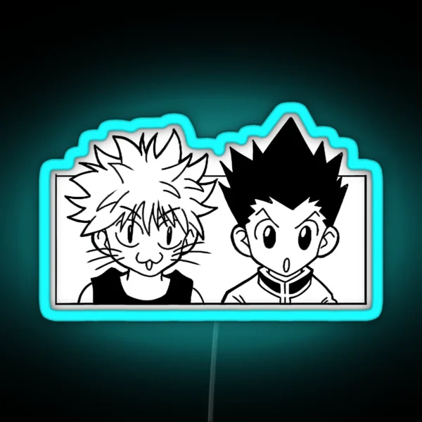 Two Funny Best Friends RGB Neon Sign