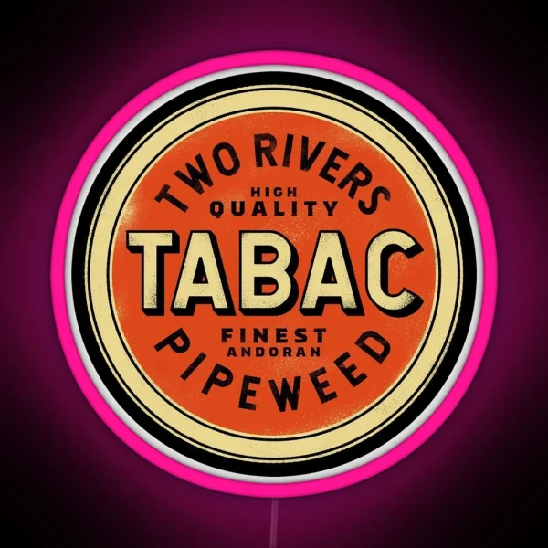 Two Rivers Tabac RGB Neon Sign