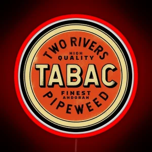 Two Rivers Tabac RGB Neon Sign