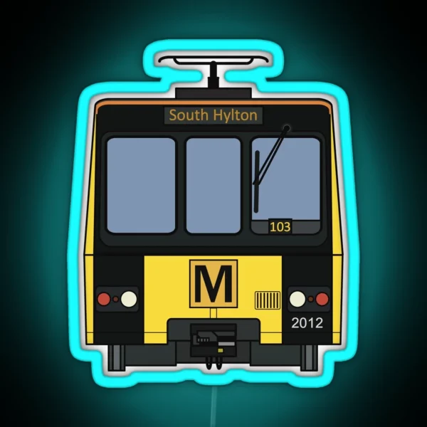 Tyne And Wear Metro 2012 RGB Neon Sign