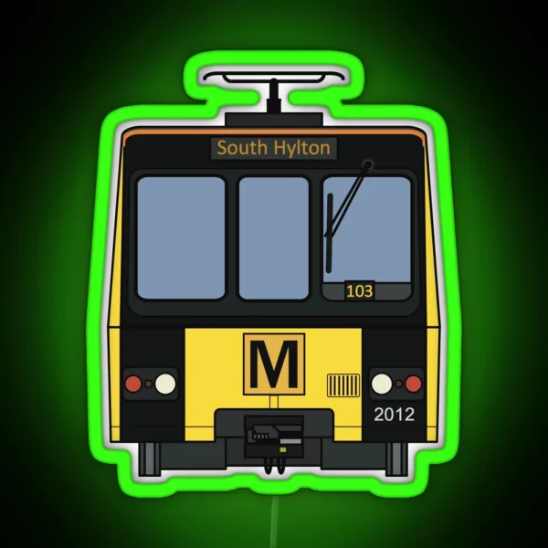 Tyne And Wear Metro 2012 RGB Neon Sign