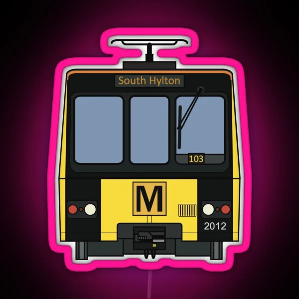 Tyne And Wear Metro 2012 RGB Neon Sign