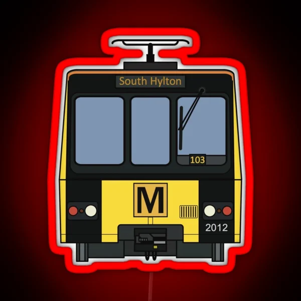 Tyne And Wear Metro 2012 RGB Neon Sign