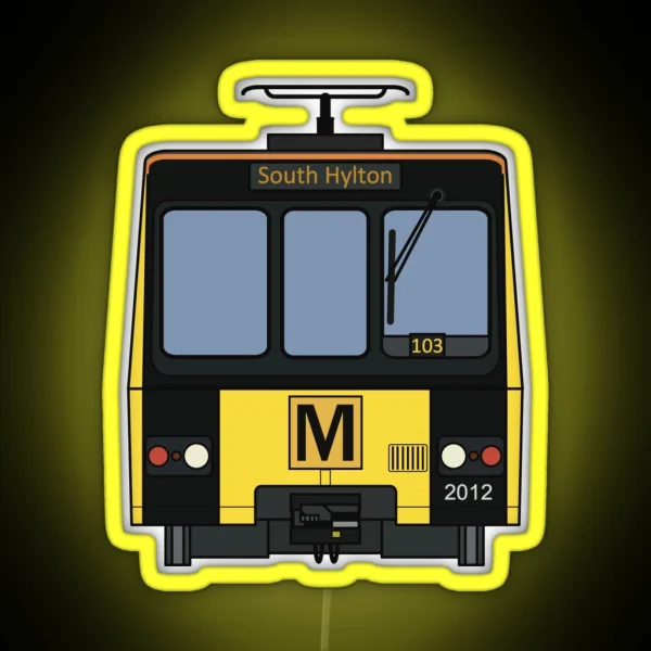 Tyne And Wear Metro 2012 RGB Neon Sign