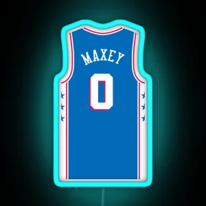 Tyrese Maxey 76ers RGB Neon Sign