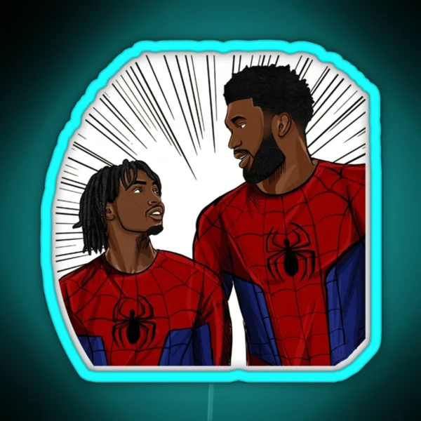 Tyrese Maxey Spider Funny RGB Neon Sign