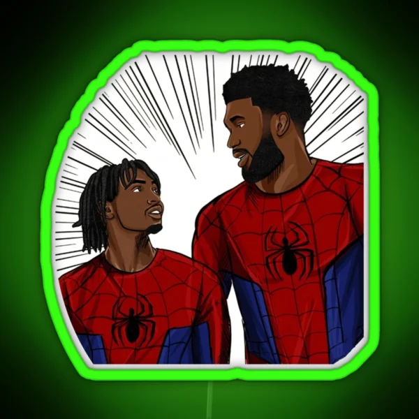 Tyrese Maxey Spider Funny RGB Neon Sign