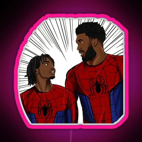 Tyrese Maxey Spider Funny RGB Neon Sign