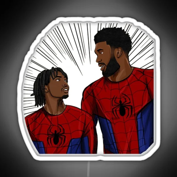 Tyrese Maxey Spider Funny RGB Neon Sign