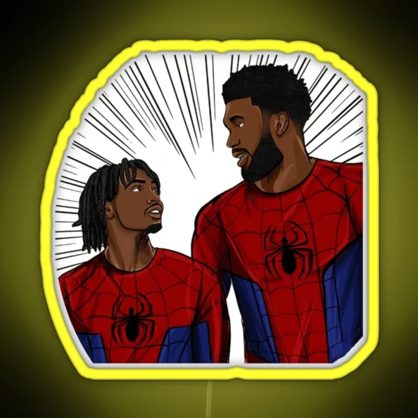 Tyrese Maxey Spider Funny RGB Neon Sign