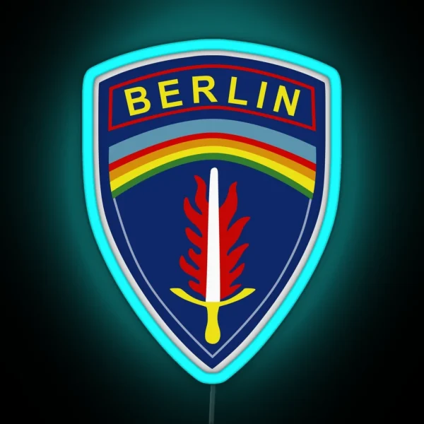 U S Army Berlin USAB Berlin Brigade Historical RGB Neon Sign