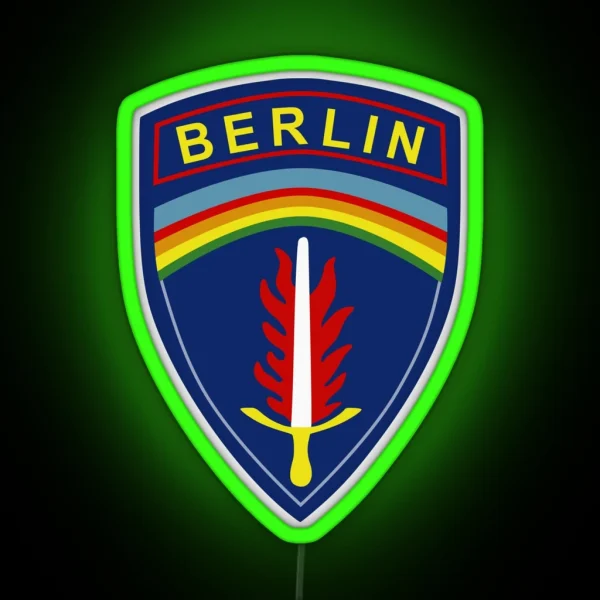 U S Army Berlin USAB Berlin Brigade Historical RGB Neon Sign