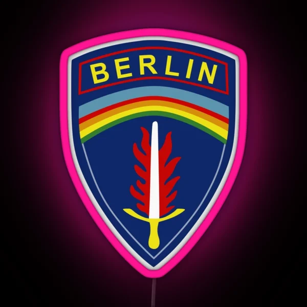 U S Army Berlin USAB Berlin Brigade Historical RGB Neon Sign