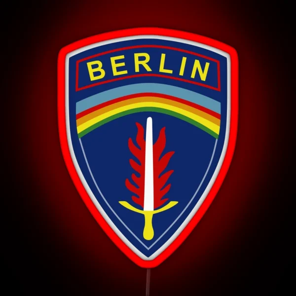 U S Army Berlin USAB Berlin Brigade Historical RGB Neon Sign