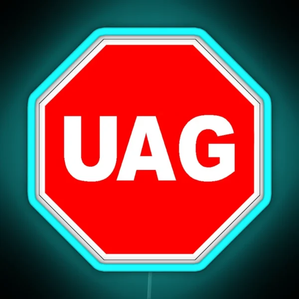 UAG Stop Sign RGB Neon Sign