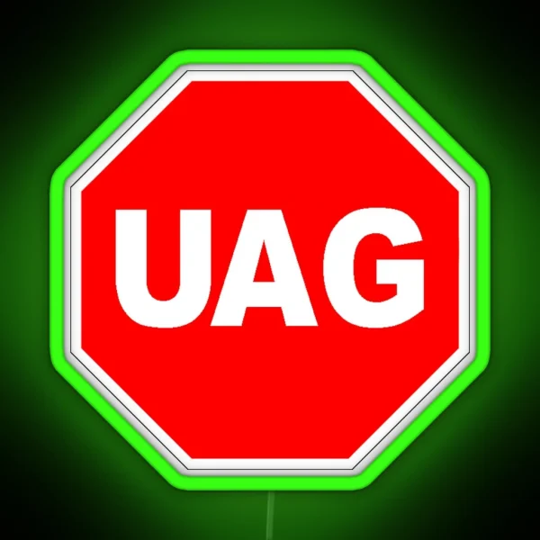 UAG Stop Sign RGB Neon Sign
