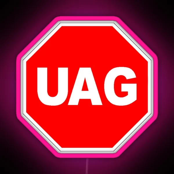 UAG Stop Sign RGB Neon Sign