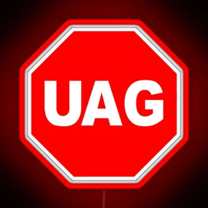 UAG Stop Sign RGB Neon Sign