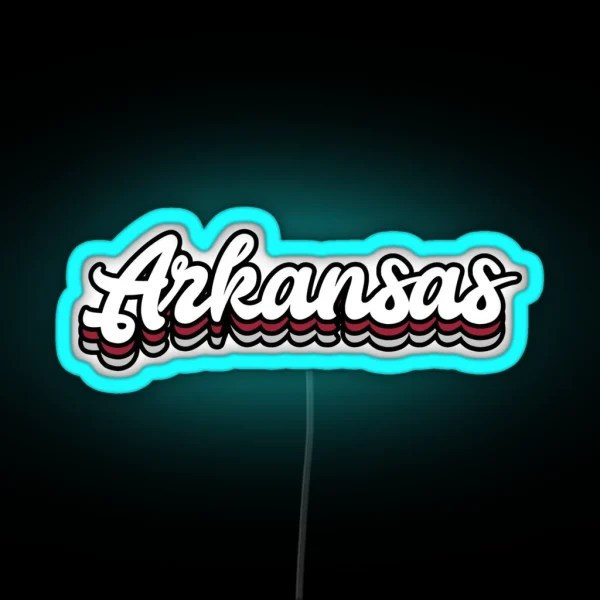 UARK Arkansas RGB Neon Sign