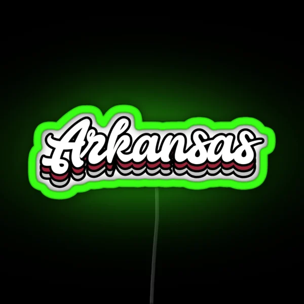 UARK Arkansas RGB Neon Sign